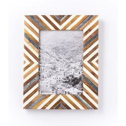 Matr Boomie Banka Mundi Brown/White Bone Picture Frame 5x7 in.