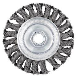 Milwaukee 4 in. Cable Twist Wire Wheel Brush Carbon Steel 1200 rpm 1 pc
