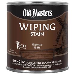 Old Masters Semi-Transparent Espresso Oil-Based Wiping Stain 1/2 pt