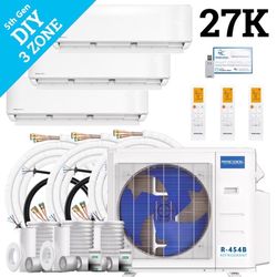 MRCOOL DIY 5th Gen (6 kbtu, 9 kbtu, 12 kbtu) 3 Zone 27000 BTU 23 SEER Ductless Mini Split Heat Pump