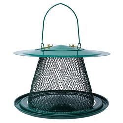 Backyard Essentials Songbird 2.5 lb Mesh Clinging and Perching Hanging Tray Bird Feeder