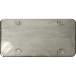 Custom Accessories Black Polycarbonate License Plate Cover