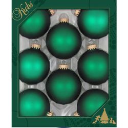 Christmas by Krebs Green Velvet Ball Ornament