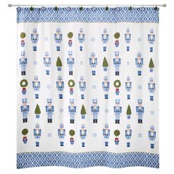 Avanti Linens 72 in. H X 72 in. W Multicolored Nutcracker Shower Curtain Polyester