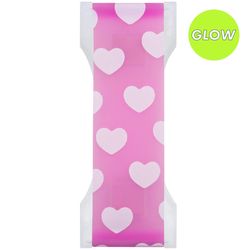 LoveHandle Pink Hearts Glow Cell Phone Grip For All Mobile Devices