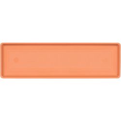 Novelty 1 in. H X 24 in. W X 7 in. D Plastic Countryside Flowerbox Tray Flower Box Tray Terracotta