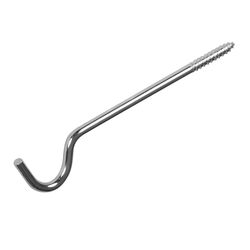 Kenney Silver Traditional/Transitional Curtain Rod Support Hook 2 in. L