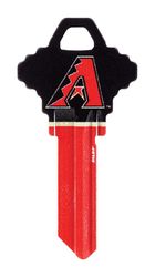 HILLMAN MLB Arizona Diamonbacks House/Office Key Blank 68 Single For Schlage Locks Red