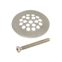 Danco 2-7/8 in. Brushed Nickel Metal Shower Drain Strainer