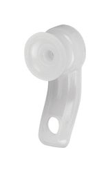 Kenney White Traditional/Transitional Universal Track Carriers 4.5 in. L