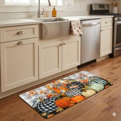 Briarwood Lane 30 in. W X 18 in. L Multi-Color Fall Blessing Pumpkins Polyester Door Mat