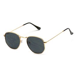 WearMe Pro Sunglasses Black Frame Gold Lens