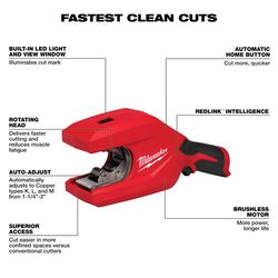 Milwaukee Pipe and Tubing Cutter Red