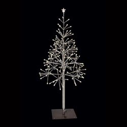 Holiday Bright Lights LED Warm White Lighted Shimmering Tree 30 in. Yard Decor