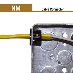 Sigma Engineered Solutions ProConnex NM Cable Cable Connector 1/2 in. D 100 pk