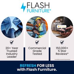 Flash Furniture Contemporary 24 in. W X 48 in. L Rectangular Activity Table