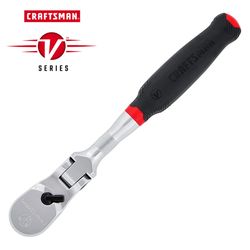 CRAFTSMAN V-Series 1/2 in. drive Comfort Grip Flex Head Ratchet 96 teeth