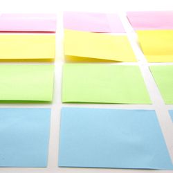 Bazic Products 3 in. W X 3 in. L Assorted Pastel Sticky Notes 4 pad