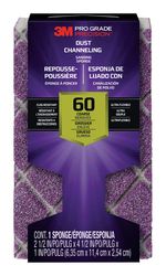 3M 4-1/2 in. L X 2-1/2 in. W X 1 in. 60 Grit Coarse Block Dust Channeling Sanding Sponge