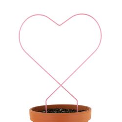 Mossify 18 in. H X 5.75 in. W X 11.75 in. D Pink Metal Planter Trellis