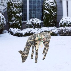 Alpine Grazing Deer 29 in. Yard Decor