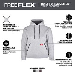 Milwaukee Freeflex XL Long Sleeve Women's Hooded Hoodie Gray