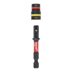 Milwaukee Shockwave 1/4 and 5/16 in. X 2-1/4 in. L Steel 2-in-1 Magnetic Nut Driver 25 pc