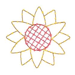 Celebrations Sunflower Silhouette Window Decor Metal 1 pk