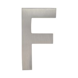 Architectural Mailboxes 4 in. Silver Brass Screw-On Letter F 1 pc