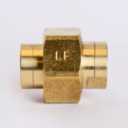 ATC 1/4 in. FPT X 1/4 in. D FPT Yellow Brass Union