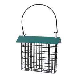 Backyard Essentials Woodpecker Metal Wire Cage Suet Bird Feeder