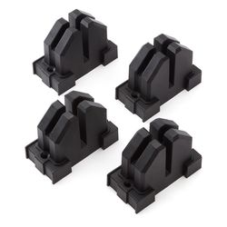 Bora Plastic Parallel Clamp Blocks Black 4 pc