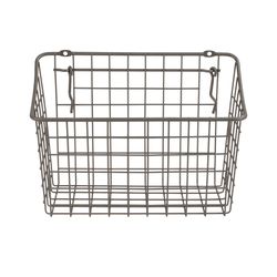 Spectrum 5.5 in. L X 10.3 in. W X 7 in. H Gray Wire Basket