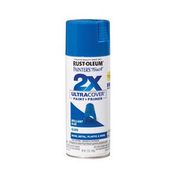 Rust-Oleum Painter's Touch 2X Ultra Cover Gloss Brilliant Blue Paint+Primer Spray Paint 12 oz