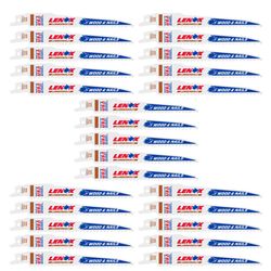 LENOX LUMBERWOLF 6 in. Bi-Metal Reciprocating Saw Blade 6 TPI 25 pk