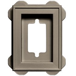 Builders Edge 6 in. H X 1 in. L Prefinished Clay Vinyl Mini Mounting Block