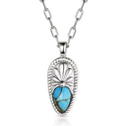 Montana Silversmiths Women's Pointed Path Turquoise Necklace