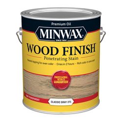 Minwax Wood Finish Semi-Transparent Classic Gray Oil-Based Penetrating Wood Stain 1 gal