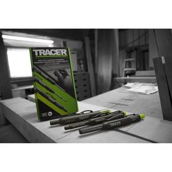 TRACER 6 in. L Deep Hole Deep Hole Marker Black 3 pc