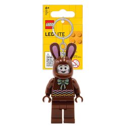 LEGO Minifigures Plastic Brown Chocolate Bunny Keychain w/LED Light