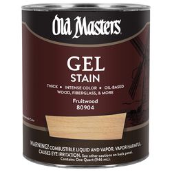 Old Masters Semi-Transparent Fruitwood Oil-Based Alkyd Gel Stain 1 qt