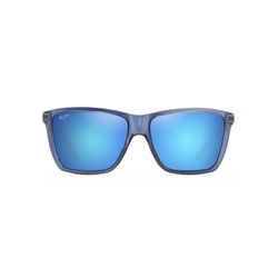 Maui Jim Cruzem Sunglasses Unisex Dark Translucent Blue Frame Blue Hawaii Lens Polarized