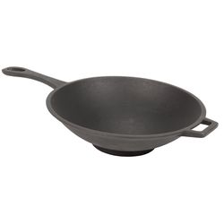Bayou Classic Cast Iron Grill Wok 12.5 in. L X 12.5 in. W 1 pk