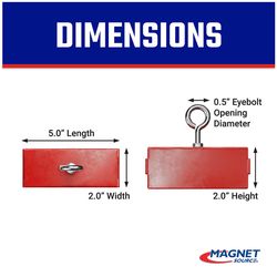 Magnet Source 5 in. Retrieving Magnet 225 lb. pull