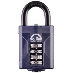 Squire 3.62 in. H X 1.97 in. W X 1.02 in. L Hardened Steel 4-Dial Combination Combination Padlock