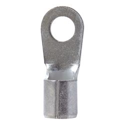 Jandorf 6 Ga. Uninsulated Wire Ring Terminal Silver 2 pk