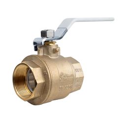 TMG 1-1/2 in. Brass FNPT Ball Valve Full Port Lever For Potable Water