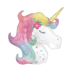 Anagram Balloons Enchanted Unicorn Foil Balloon 1 pk