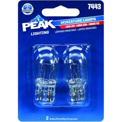 Peak Halogen Parking/Stop/Tail/Turn Miniature Automotive Bulb 7443