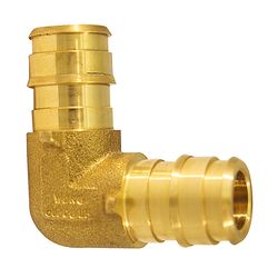 Apollo PEX-A 1/2 in. Barb X 1/2 in. D Barb Brass 90 Degree Elbow